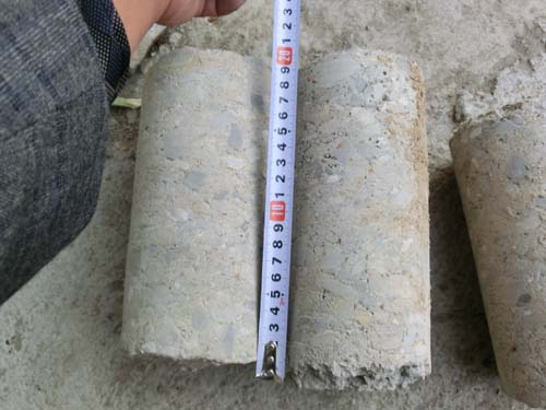 WR2300L，西平省道冷再生取芯樣品