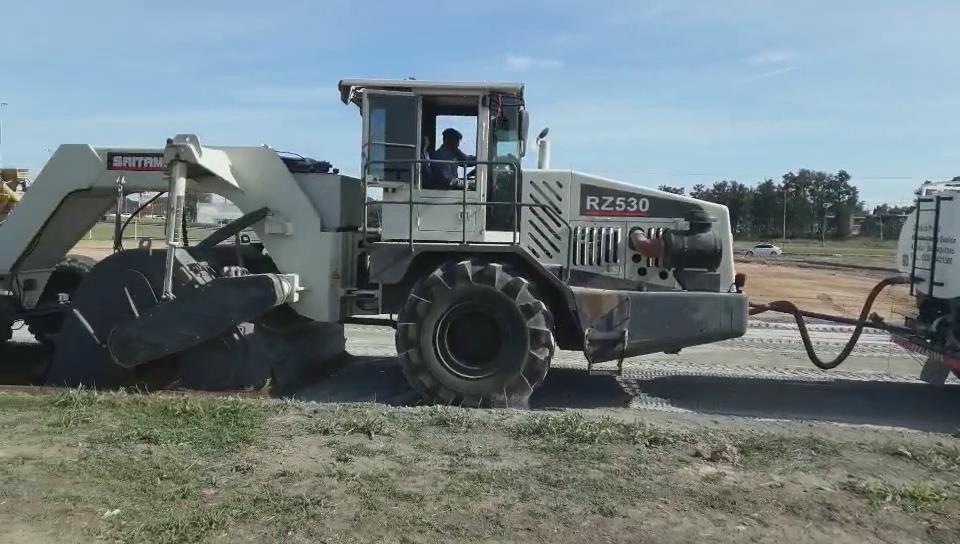 RZ530，阿根廷冷再生施工